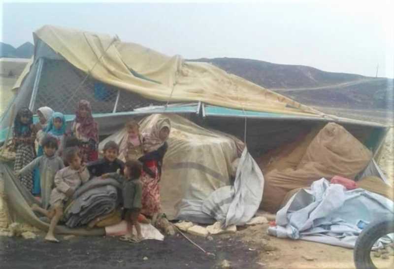 مأرب.. تضرر أكثر من 2000 أسرة نازحة جراء الأمطار والعواصف