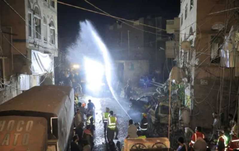 منظمة حقوقية تطالب بتشكيل لجنة دولية للتحقيق في انفجار حي "فروة" بصنعاء