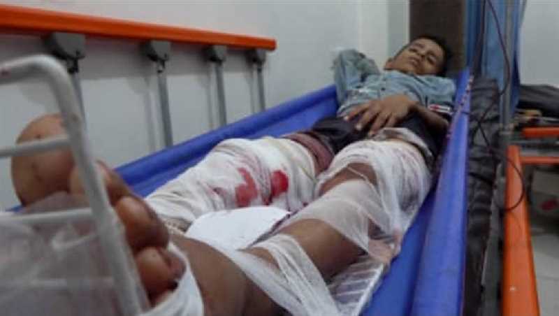 إصابة طفلين برصاص قناص حوثي في منطقة الدمينة غربي مدينة تعز
