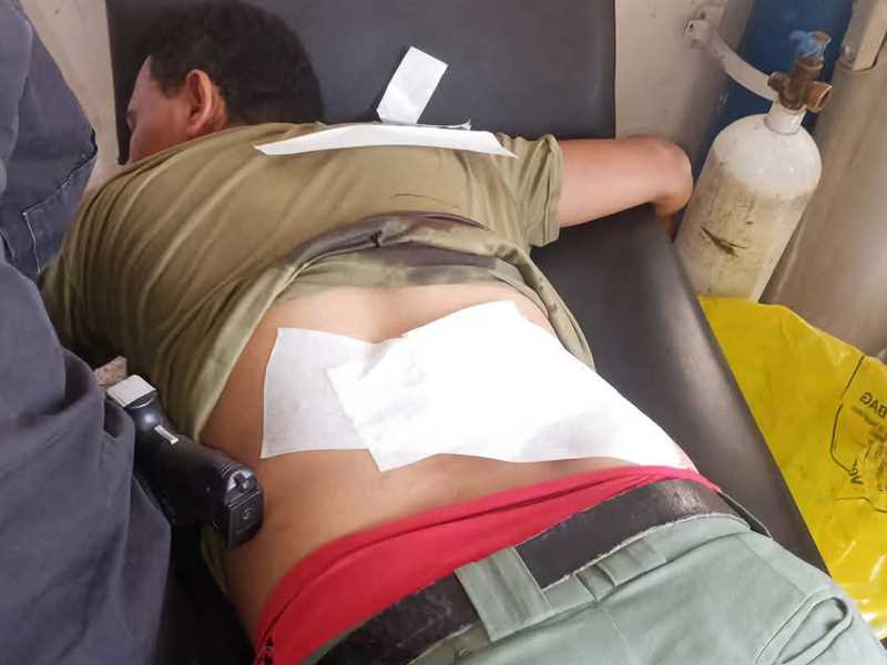 إصابة مزارع بقصف مسير لمليشيا الحوثي في منطقة "مريس" شمالي الضالع