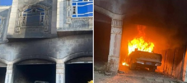 مجهولون يحرقون سيارة مغترب غربي مدينة إب