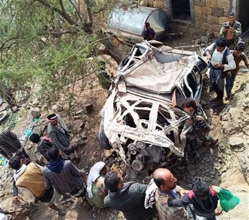 نحو 20 حالة وفاة وإصابة في حوادث سير بمحافظة إب