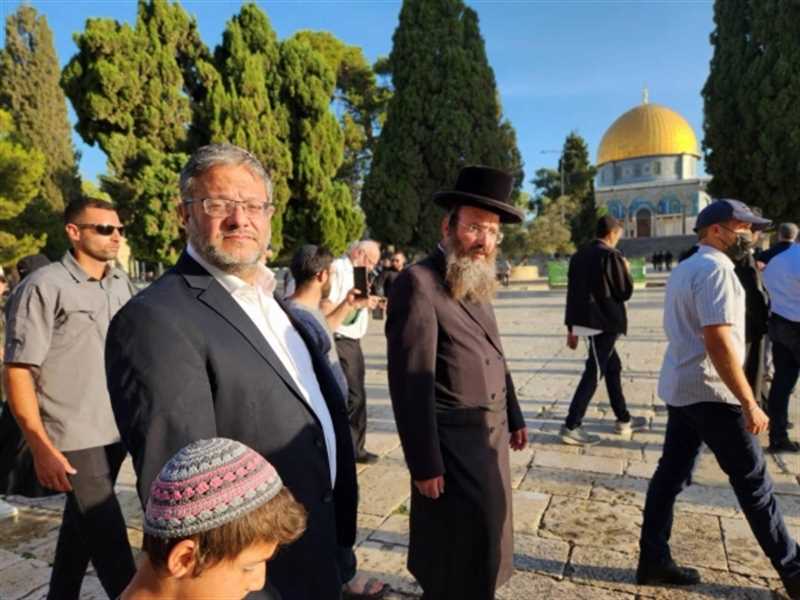 المتطرف إيتمار بن غفير يقتحم المسجد الأقصى للمرة الثالثة