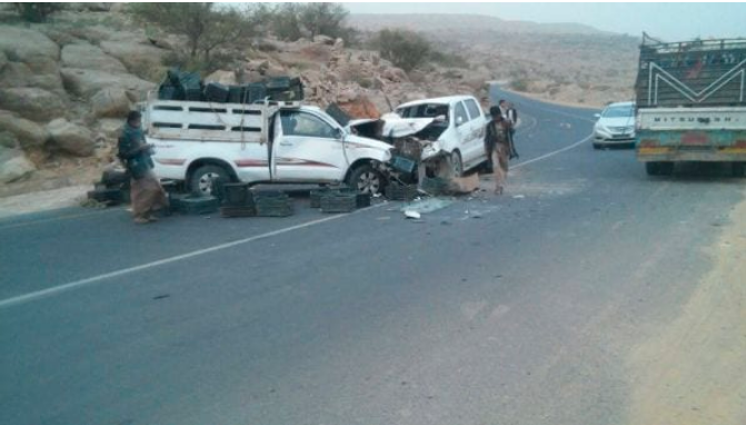 حرب صامته.. وفاة وإصابة أكثر من 300 يمني جراء الحوادث المرورية خلال أسبوع 