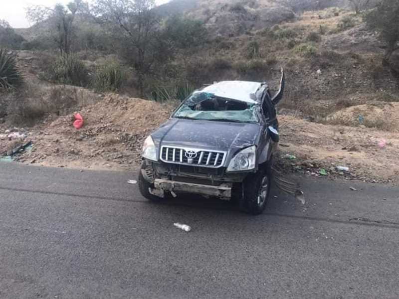 إصابات في حوادث سير بسبب مطبات في خط رئيسي شمالي إب